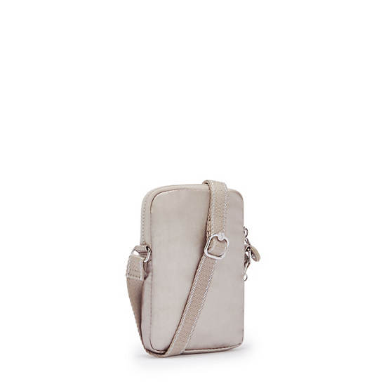 Kipling Tally Metallic Crossbody Telefoon Tas Beige | België 1847VR